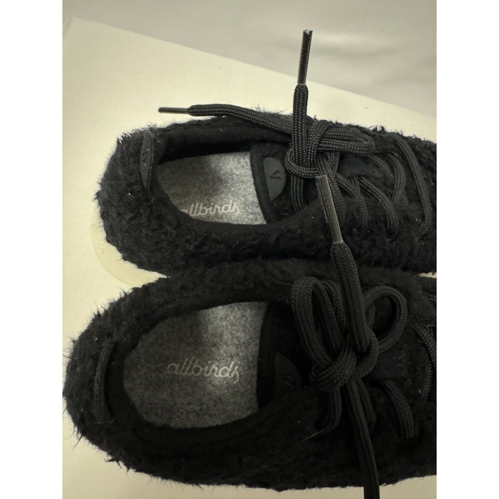 Allbirds Women’s Wool Runner Fluff Sneakers Black White Size 8 - Picture 5 of 7